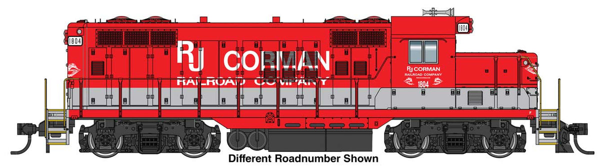 WalthersMainline HO EMD GP9 Phase II with Chopped Nose - ESU(R) Sound and DCC -- RJ Corman #1824