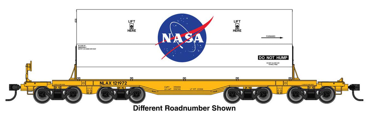 WalthersMainline HO Rocket Train Booster Car - Ready to Run -- NASA (NLAX)#122521