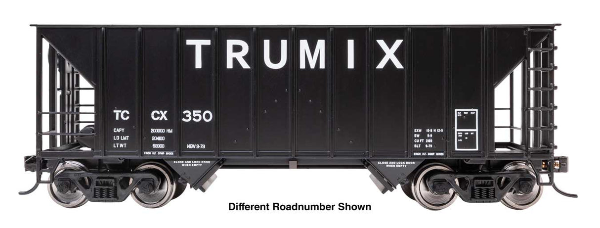 WalthersProto HO 34' 100-Ton 2-Bay Hopper - Ready to Run -- Trumix #359
