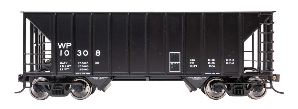 WalthersProto HO 34' 100-Ton 2-Bay Hopper - Ready to Run -- Western Pacific (WP) #10308