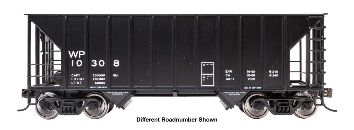 WalthersProto HO 34' 100-Ton 2-Bay Hopper - Ready to Run -- Western Pacific (WP) #10315
