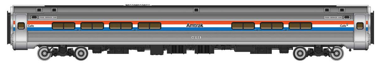 WalthersProto HO 85' Amfleet I Club Dinette - Ready to Run -- Amtrak (AMT) Phase III #48155