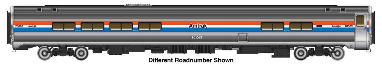 WalthersProto HO 85' Amfleet II Lounge - Lighted- Ready to Run -- Amtrak (AMT) Phase III (Decal)