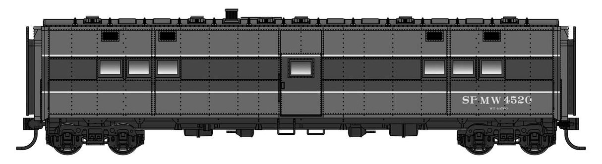 WalthersProto HO ACF-Built Troop Kitchen Car - Lighted - Ready to Run -- SPMW #4520