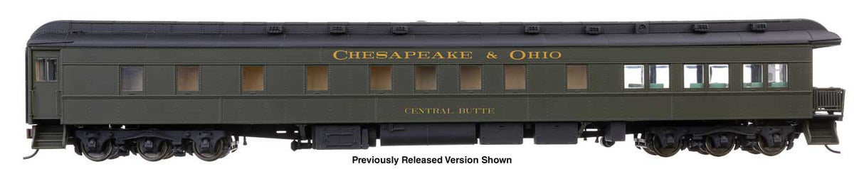 WalthersProto HO 82' Pullman Heavyweight 3-2 Observation-Lounge - Ready to Run -- Chesapeake & Ohio (C&O) Central Avenue