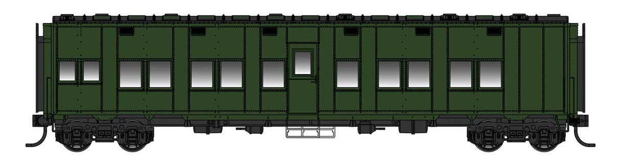 WalthersProto HO Pullman-Standard Troop Sleeper Car - Standard - Ready to Run -- Painted Unlettered