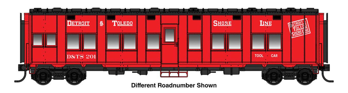 WalthersProto HO Pullman-Standard Troop Sleeper Car - Standard - Ready to Run -- Detroit & Toledo Shore Line (DTS) #155