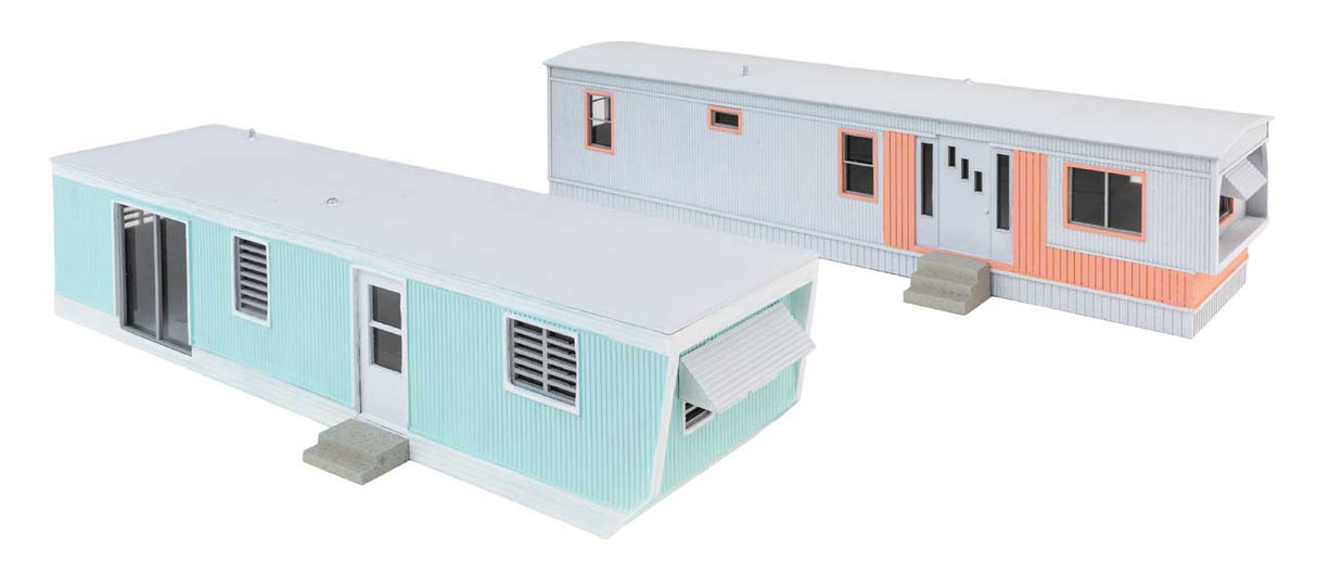 Walthers Cornerstone HO Mobile Home 2-Pack -- Kit