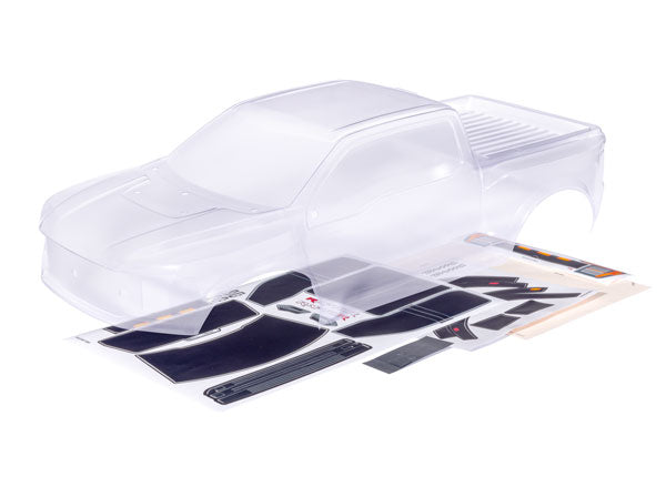 Traxxas 10111 Body, Ford Raptor R (clear, requires painting)/ window masks/ decal sheets