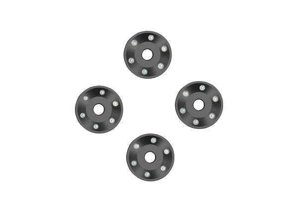 Traxxas 10257-GRAY Wheel Washers Aluminum - Gray