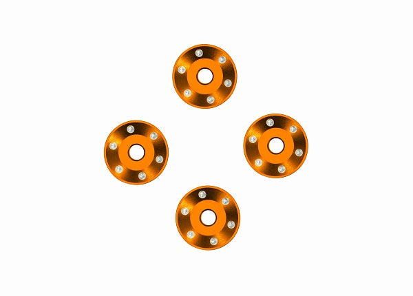 Traxxas 10257-ORNG Wheel Washers Aluminum - Orange