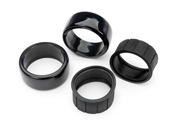 Traxxas 10573 Tires, 1.9" Drift (1 dot, hard, rough surfaces) (Rear) (2)/ rubber Inserts (2)