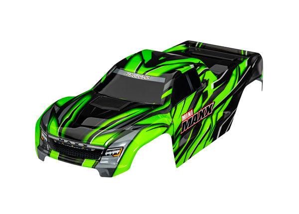 Traxxas 10711-GRN Mini Maxx Body, Green (painted, decals applied)