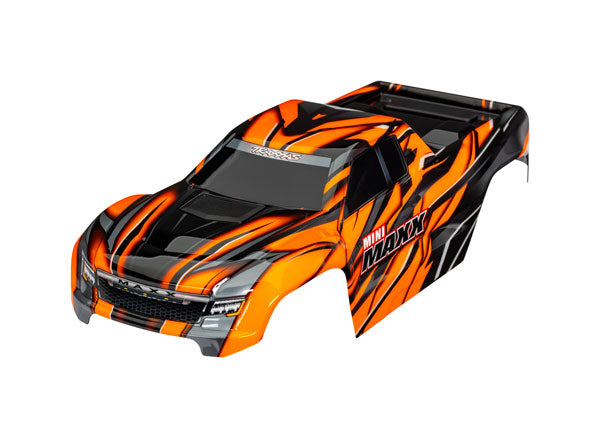 Traxxas 10711-ORNG Mini Maxx Body, orange (painted, decals applied)