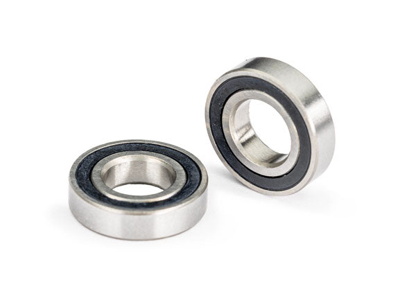 Traxxas 10719 Mini Maxx Ball bearings, black rubber sealed (7x14x3.5mm) (2)