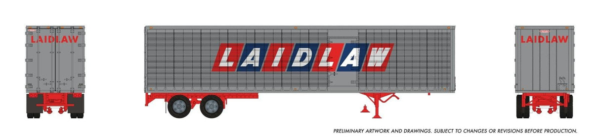 Rapido Trains HO 45' Trailmobile Dry Van Trailer: Laidlaw: #6361