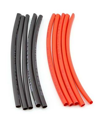 Hobbystar HEAT-SHRING TUBING 6MM 5PCS EACH RED/BLACK - 140-15-241