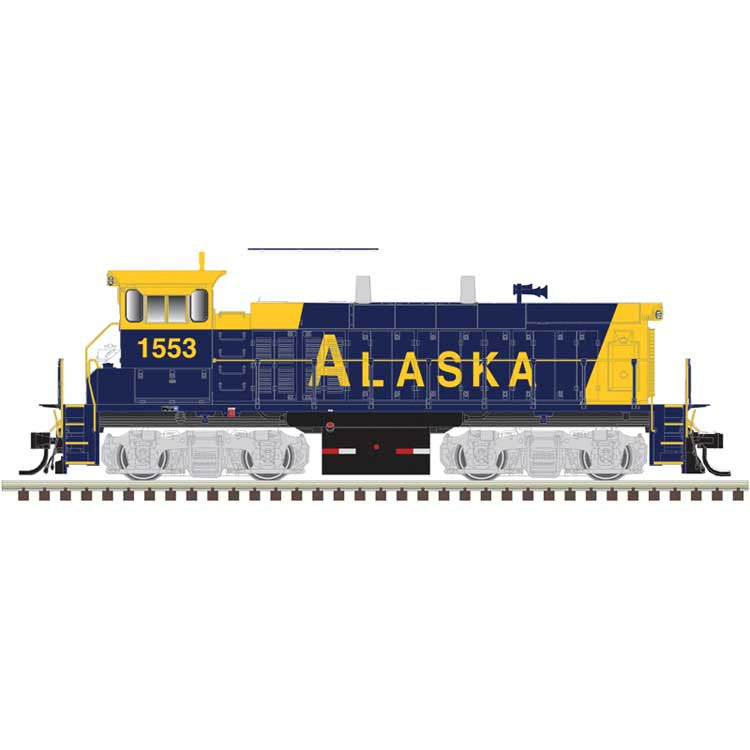 Atlas Master HO MP15DC - Standard DC - Master(R) Silver – Alaska #1554 (blue, yellow)