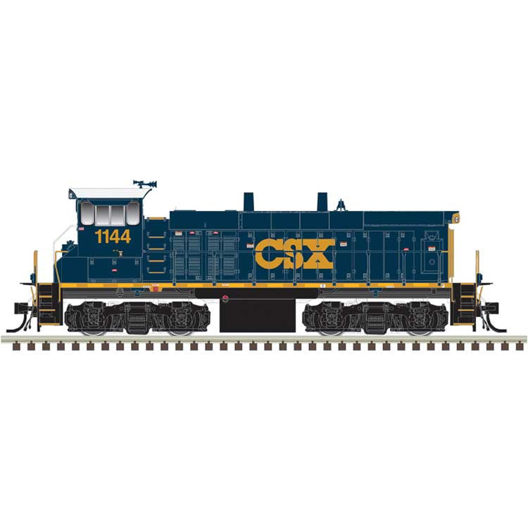 Atlas Master HO MP15DC - Standard DC - Master(R) Silver – CSX #1147 (YN3, blue, yellow)