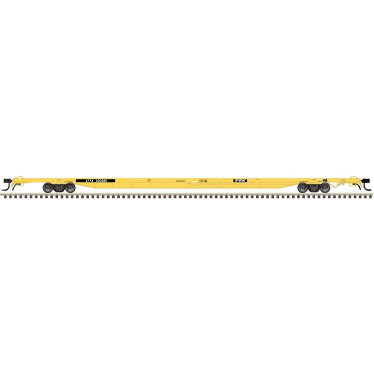 Atlas N Master Series 89'4" Flat Car - TTX ITTX #982527 (yellow, black)