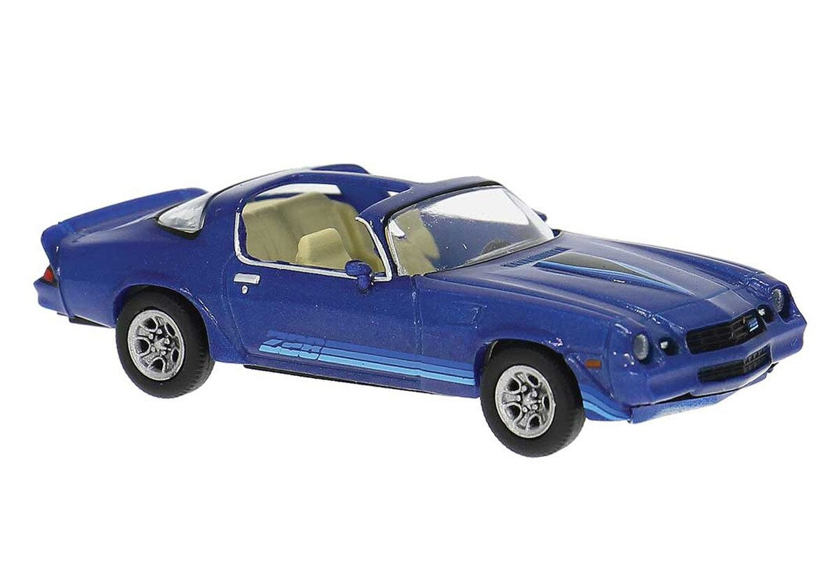 Brekina HO 1980 Chevrolet Camaro Z28 - Assembled – Blue