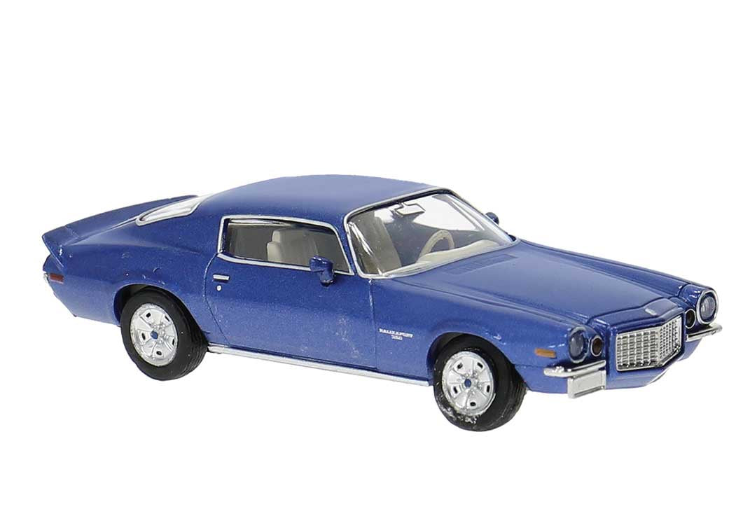 Brekina HO 1966 Chevrolet Camaro - Assembled -- Metallic Blue