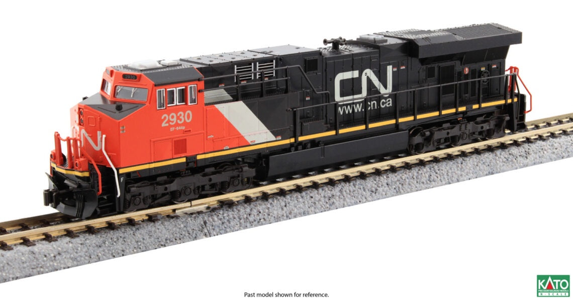 Kato 176-8969 N GE ES44AC GEVO - Standard DC -- Canadian National (CN) #2816 (black, red, white; Website Logo)