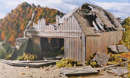 Branchline Trains The Fallen Barn - Laser-Art -- Kit - 181-649