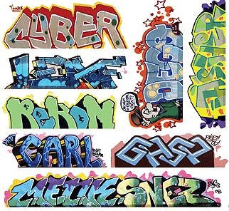 Blair Line Graffiti Decals Mega Set -- Set #12 pkg(8) - 184-2261