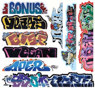 Blair Line HO Mega Set Modern Tagger Graffiti Decals -- #13 - 184-2262