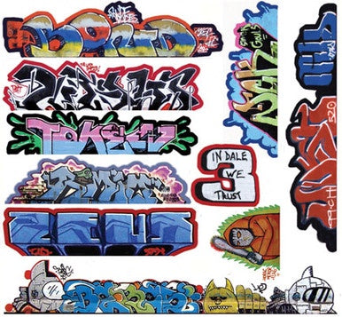Blair Line HO Mega Set Modern Tagger Graffiti Decals -- #14 - 184-2263