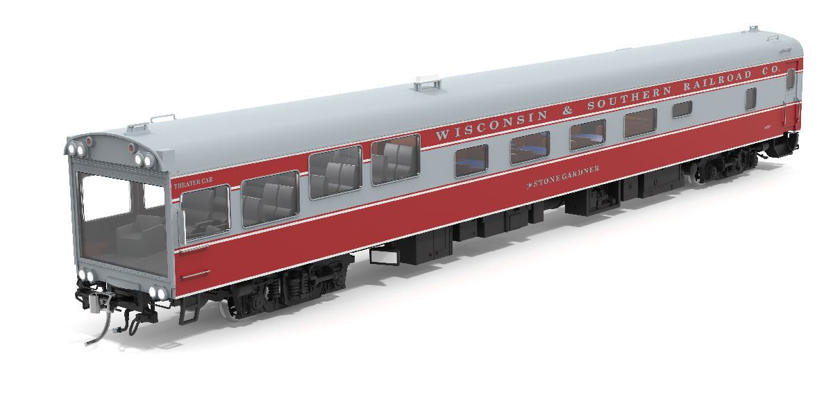 Broadway Limited HO Track Inspection Car - Wisconsin Southern (WSOR) Red & Gray