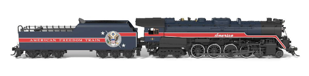Broadway Limited N RDG Class T-1 4-8-4 - Sound and DCC - Paragon4(TM) -- American Freedom Train #1 (2026 Restoration, blue, black, red)