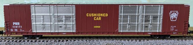 Bluford Shops N-Scale Pullman-Standard 86' Quad Door Auto Parts Boxcar - Ready to Run -- Pennsylvania PRR #110149