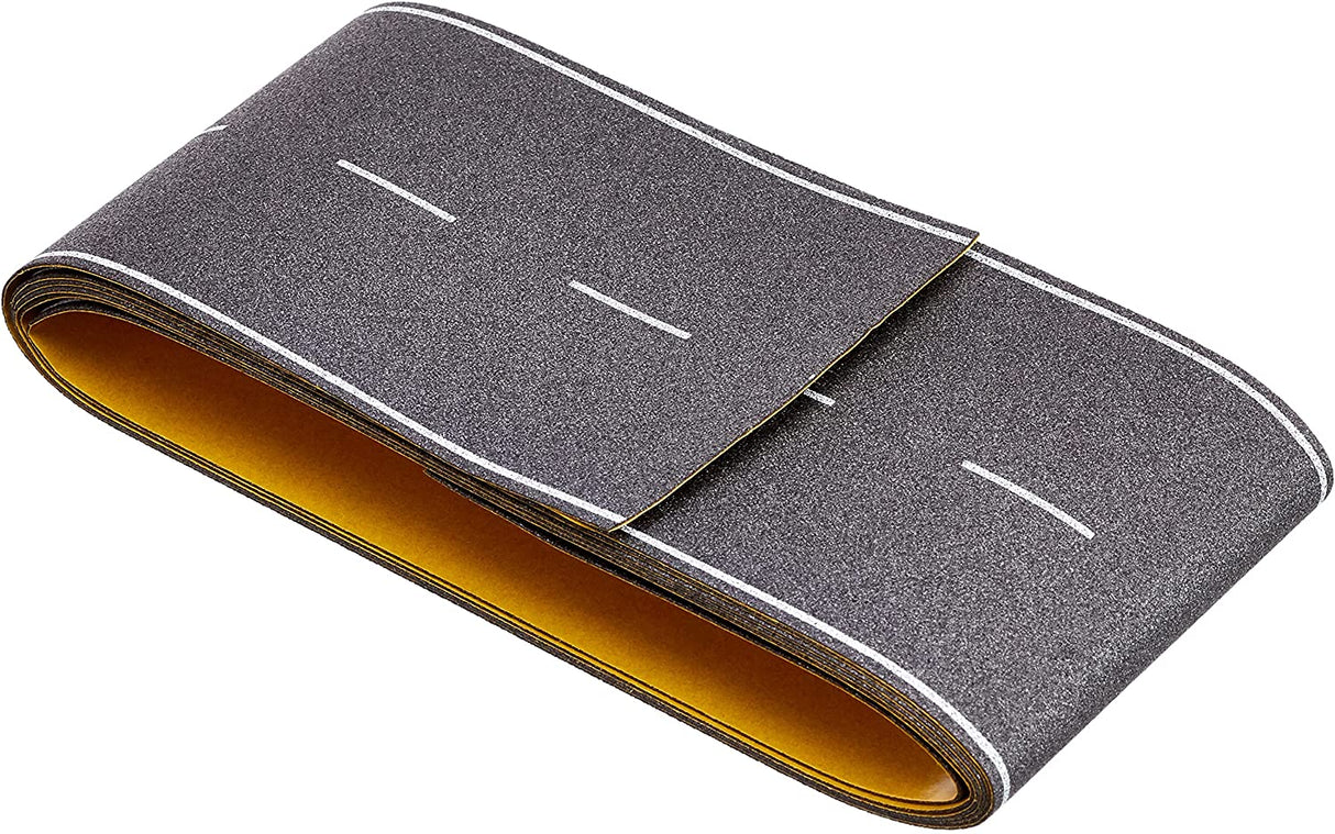 Busch HO 	Flexible Self-Adhesive Paved Roadway -- Solid White Outside, Dash White Center - 3-1/8 x 78-3/4" 7.9 x 200cm - 189-7086