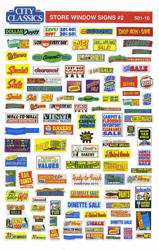 City Classics Store Window Signs -- Set #2 - 195-50110