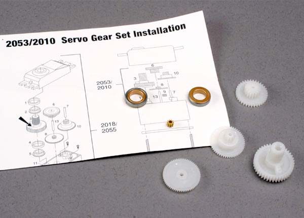 Traxxas 2010 Gear Set (for 2018 Servos) - TRA2010