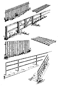 Central Valley HO Fences &amp; Railings pkg(4) - 210-1601