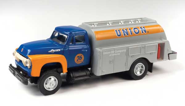 Classic Metal Works 1954 Ford Tank Truck - Assembled - Mini Metals(R) -- Union 76 (dark blue, white) - 221-30650