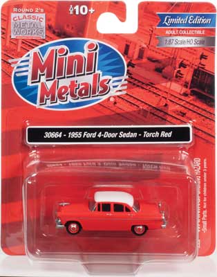1955 Ford 4-Door Sedan - Assembled -- Torch Red
