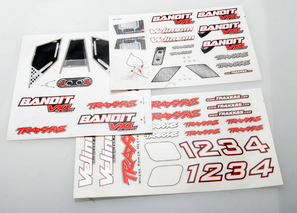 Traxxas 2413R Decal Sheets, Bandit VXL - TRA2413R