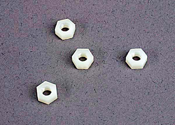Traxxas 2447 4mm nylon Wheel nuts (4) - TRA2447