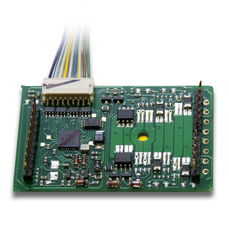 Digitrax DG383AR Large Scale & High Current Draw Wired Decoders -- 3.5 Amp, 8FX3, 1.45 x 2.23" w/Aristo Plug - 245-DG383AR