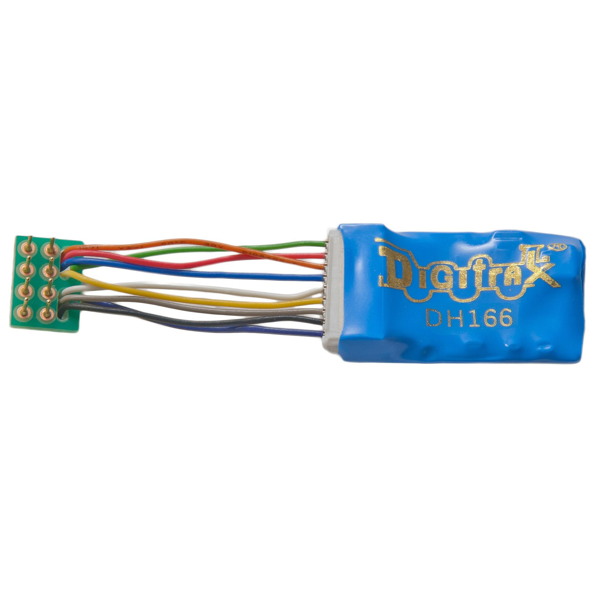Digitrax DH166PS Series 6 Premium Control Decoder -- 8-Pin Plug Short Harness - 245-DH166PS