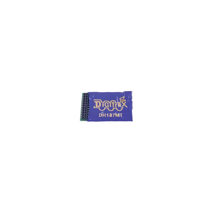 Digitrax DH187MT Mobile DCC Decoder -- 21MT Interface, 1 Amp, 8 FX7 Functions