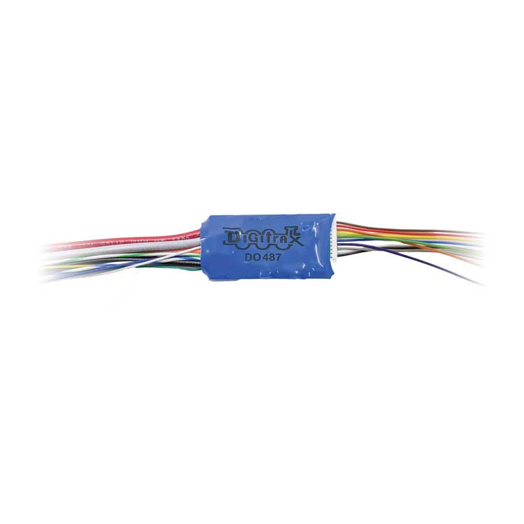 Digitrax  DO487 High-Capacity Control-Only DCC Decoder -- 8 Functions, 4A/5A Peak, Fits O & Larger Scales