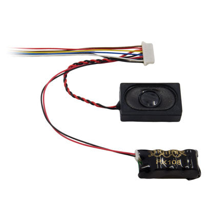Digitrax PX108-10 Power Xtender with 16x26x9mm Box Speaker -- Use with 10-Pin Sound Harness 1.007 x .492 x .299 25.6 x 12.5 x 7.6mm - 245-PX10810