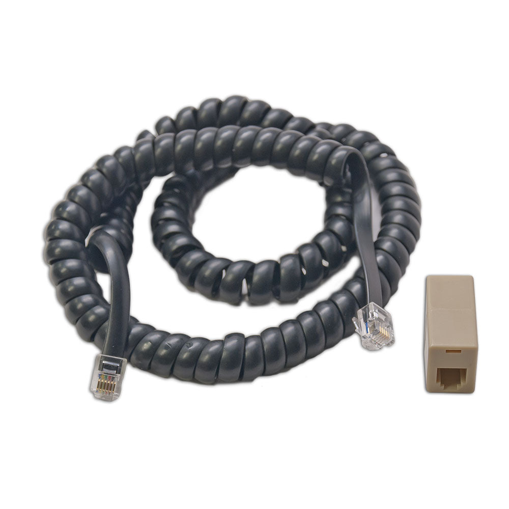 Digitrax Coiled Cord & RJ12 Modular Adapter - 245-LNCCMC1