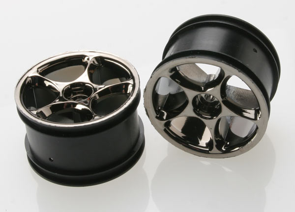 Traxxas 2472A Wheels ,  Tracer 2.2' (black chrome) (2) (Bandit Rear) - TRA2472A