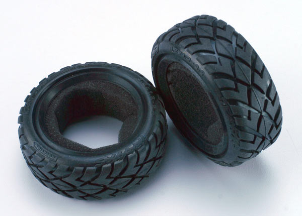 Traxxas 2479 Tires ,  Anaconda 2.2' (wide ,  Front) (2) / foam Inserts (Bandit) (soft compound) - TRA2479